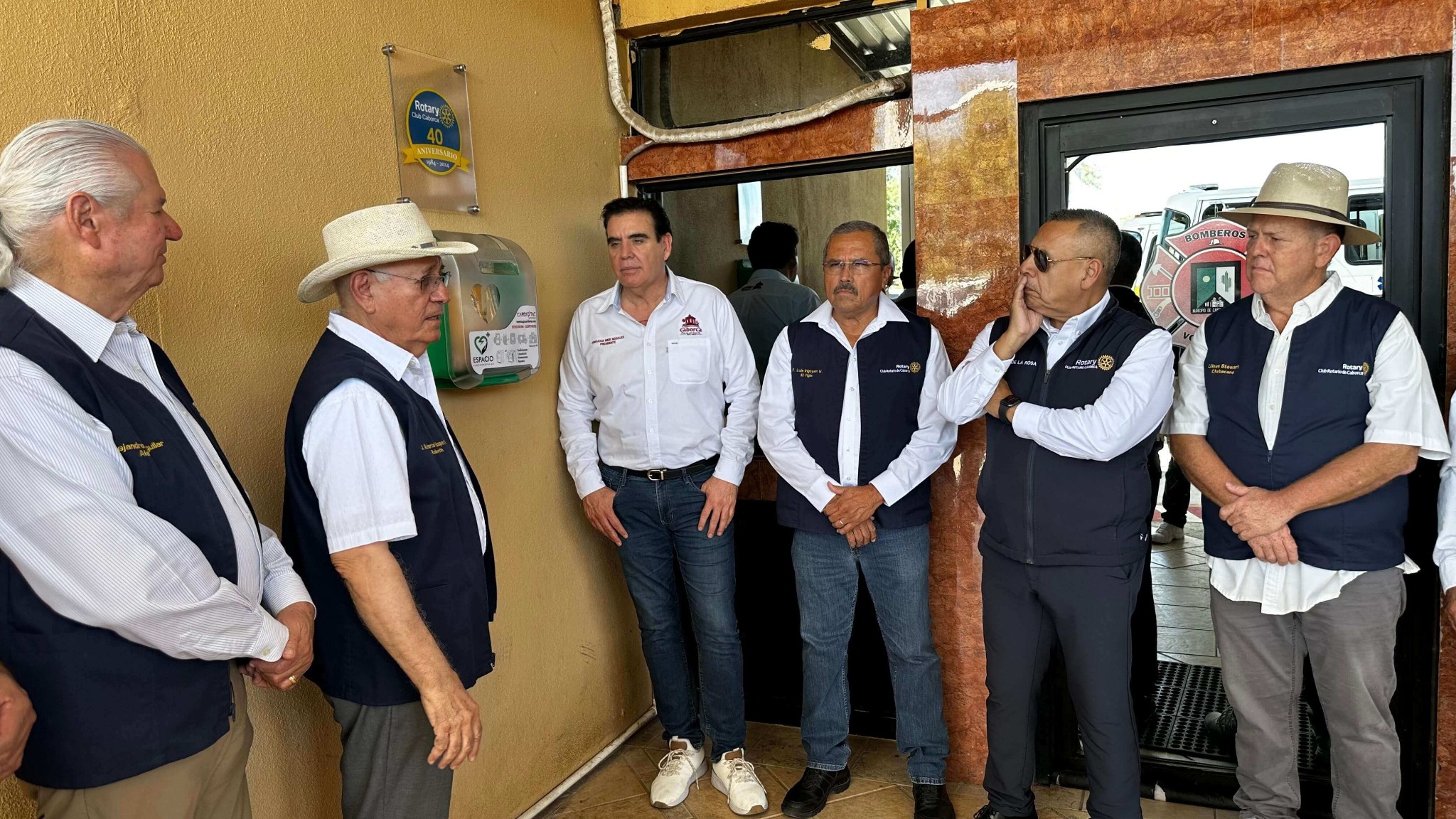 Visita con bomberos Caborca